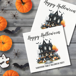 Serviette En Papier Maison Hantée Halloween