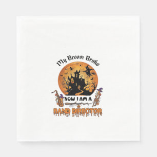 Serviette En Papier Maison hantée Halloween directeur fanfare balai ca
