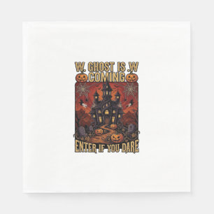Serviette En Papier Maison hantée Halloween Fantôme arrive Citrouilles