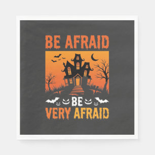 Serviette En Papier Maison Hantée Halloween Soyez Effrayés Design