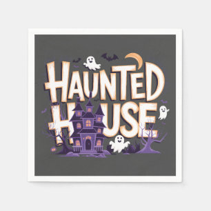 Serviette En Papier Maison Hantée - La Nuit des Fantômes