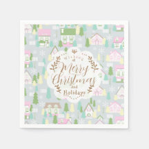 Maisons de Noël gris