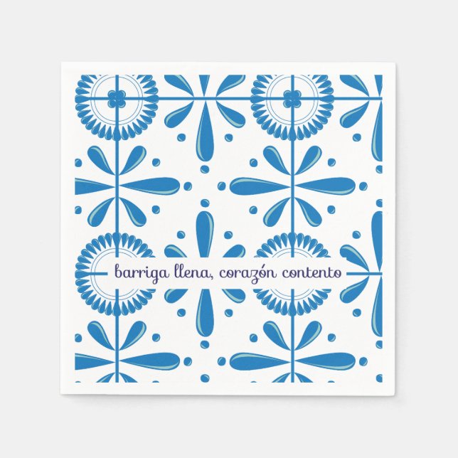 Serviette En Papier maladie mexicano estilo talavera (Devant)