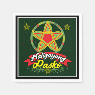 Serviette En Papier Maligayang Pasko Philippines Noël Philippines