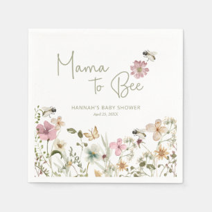 Serviette En Papier Mama to Bee Baby shower