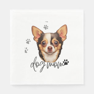 Serviette En Papier Maman de chien Chihuahua 