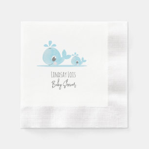 Serviette En Papier Maman Mignonne Baleine Bébé Baleine Baby Shower