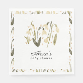 Serviette En Papier Maman pour être élégant baby shower floral nouveau