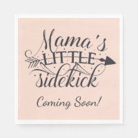 Mamas Little Sidekick Baby shower serviettes