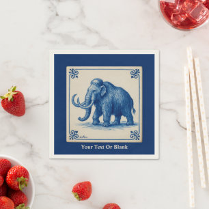 Serviette En Papier Mammouth laineux de Delft