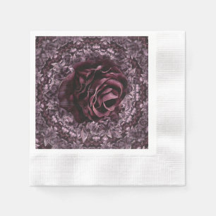 Serviette En Papier Mandala de rose 