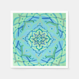 Serviette En Papier Mandala Napkins