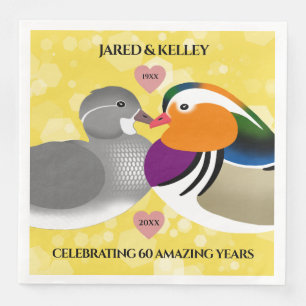 Serviette En Papier Mandarin Canards Amateurs Tout Anniversaire