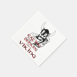 Serviette En Papier Mangeant comme des serviettes de Viking