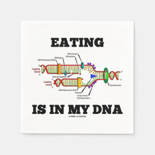 Serviette En Papier Manger est dans mon ADN Biologie moléculaire Geek