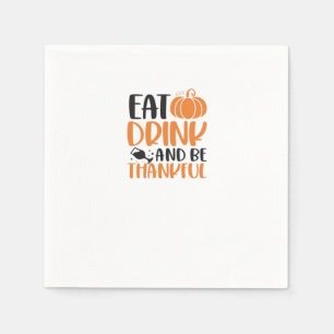 Serviette En Papier Mangez Boire Et Soyez Effrayant Minimal Nettoyer