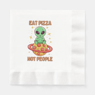 Serviette En Papier Mangez de la pizza pas des gens