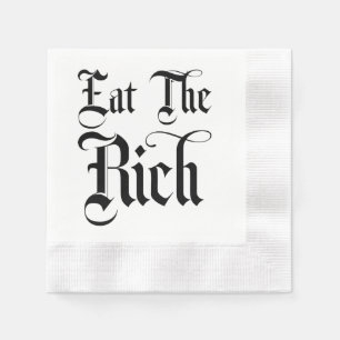 Serviette En Papier Mangez Le Cocktail Riche En Coin Napkin