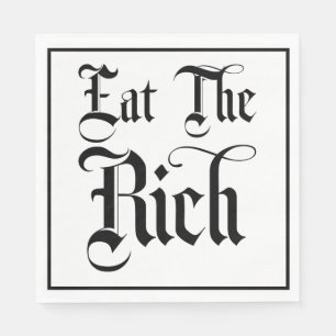 Serviette En Papier Mangez Le Riche Déjeuner Napkin