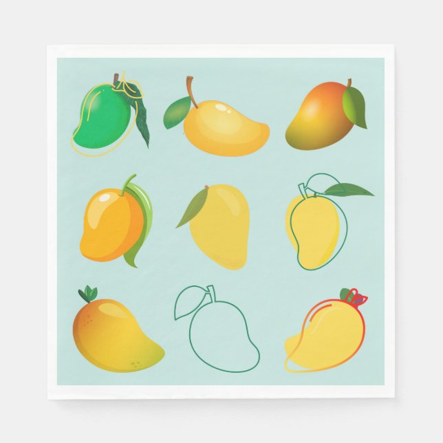 Serviette En Papier Mangue Fraîche (Devant)