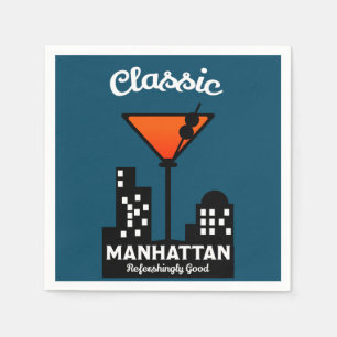 Serviette En Papier Manhattan Cocktail Wall Art