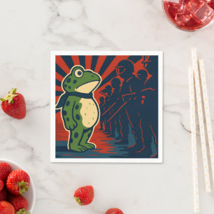 Serviette En Papier Manifestation de la Grenouille de Portland