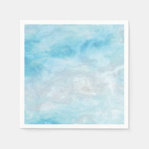 Serviette En Papier marbre bleu