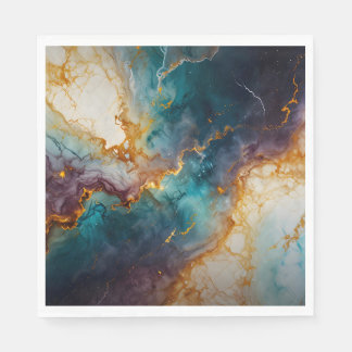 Serviette En Papier Marbre mystique