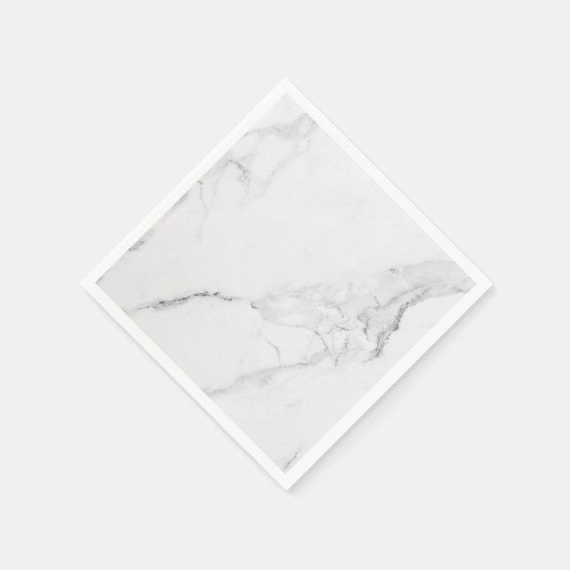 Serviette En Papier Marbre tendance élégant et moderne (Coin)