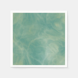 Serviette En Papier marbre vert abstrait