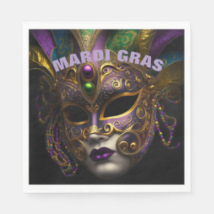 Serviette En Papier Mardi Gras
