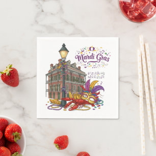 Serviette En Papier Mardi gras