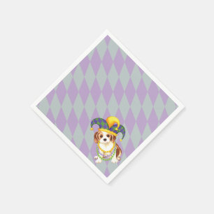 Serviette En Papier Mardi Gras Cavalier King Charles Spaniel
