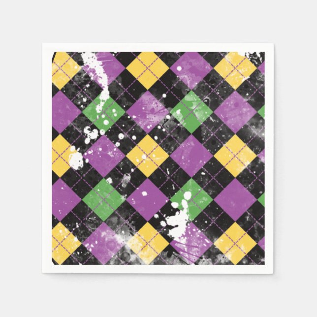 Serviette En Papier Mardi Gras Essentials Porte - clé (Devant)