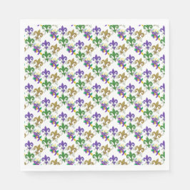 Serviette En Papier Mardi Gras fleu de lis