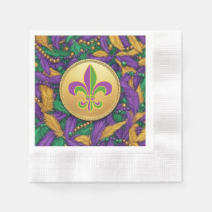 Serviette En Papier Mardi Gras Fleur de lis