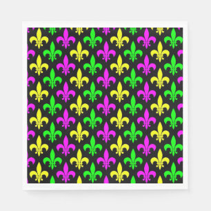 Serviette En Papier Mardi Gras Fleur De Lis