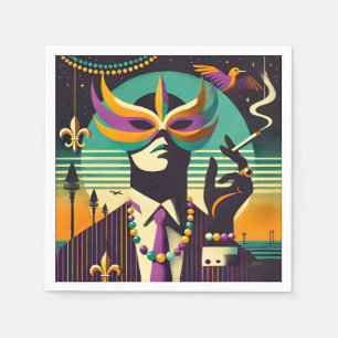 Serviette En Papier Mardi Gras L'Homme Fumeur
