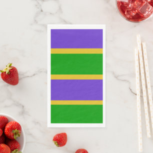 Serviette En Papier Mardi Gras Stripes