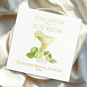 Serviette En Papier Margaritas Avec Ma Fête des mariées Señoritas