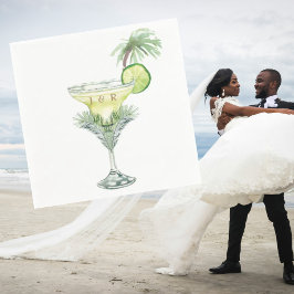 Serviette En Papier Margaritas Mariage tropical Cocktail