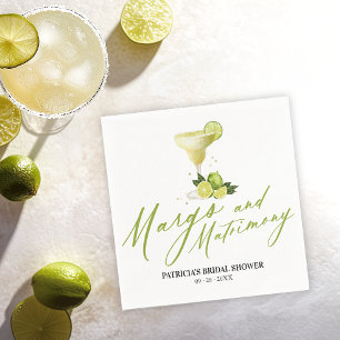 Serviette En Papier Margs et Matrimone Fête de Mariage