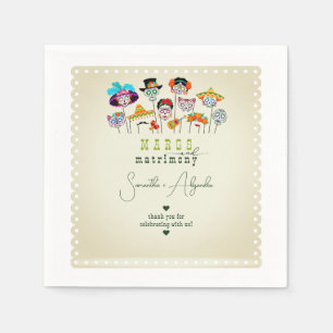 Serviette En Papier Margs & Mariage Fiesta Mexicaine Couples Douche