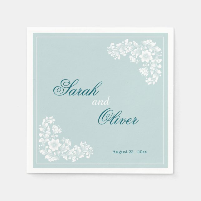 Serviette En Papier Mariage (Devant)