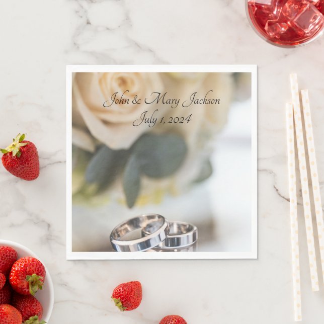 Serviette En Papier Mariage (En situation)