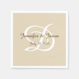 Serviette En Papier Mariage/anniversaire serviettes de cocktail