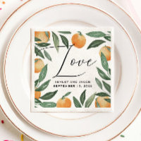 Mariage au Jardin de Citron | Aquarelle Eté Orange