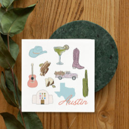 Serviette En Papier Mariage Austin Texas Bachelorette