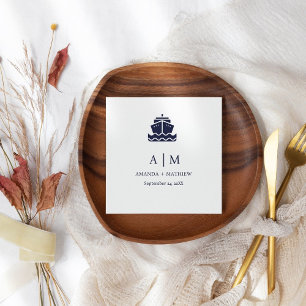 Serviette En Papier Mariage bateau de croisière nautique