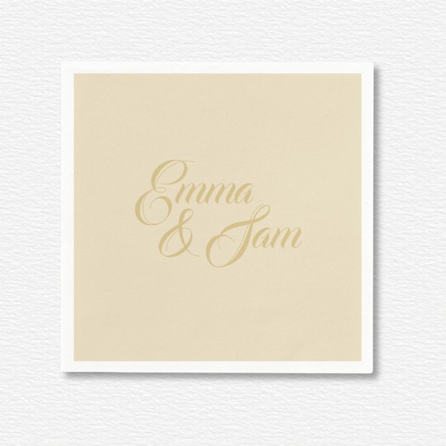 Serviette En Papier Mariage blanc Lotus (Créateur téléchargé)